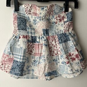 American Eagle Patterned Tube Top